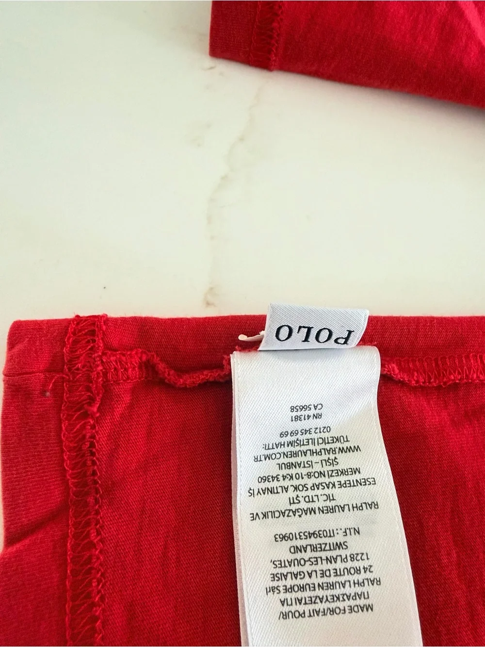Polo Ralph Lauren Boys Red Long Sleeve Logo Tee Size 5